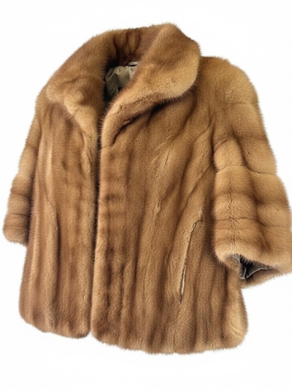Classic Women's Mink Stole in Light Brown - Picture 1 of 5
